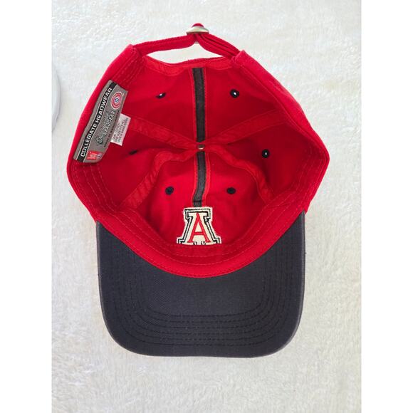 Arizona Wildcats Hat Cap Collegiate Headwear Adjustable One Size Red Cotton - Picture 5 of 5